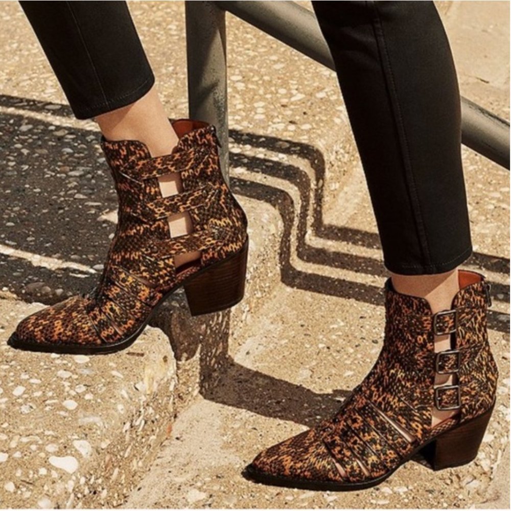 Coach Pheobe CutOut Bootie in Snakeskin